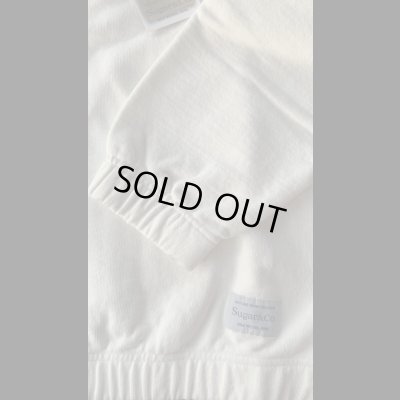 画像4: Sugar & Co. Bleach Drop Sweat シュガーアンドカンパニー  team sweat (ハーフジップスウェット）ホワイト