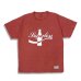 画像1: Sugar & Co. Bleach Drop Sweat シュガーアンドカンパニー dorop tee  ドロップTシャツ　sugarless F.RED (1)