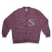 画像1: Sugar & Co.  シュガーアンドカンパニー washable max  cardigan  BURGUNDY バーガンディー (1)