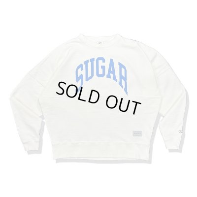 画像1: Sugar & Co. BOX  Sweat シュガーアンドカンパニーボックス スウェット　アーチロゴ  WHITE
