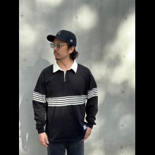 他の写真1: Sugar&Co シュガーアンドコー　drop rugby shirts ドロップラガーシャツ　BLACK