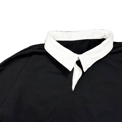 画像3: Sugar&Co シュガーアンドコー　drop rugby shirts ドロップラガーシャツ　BLACK