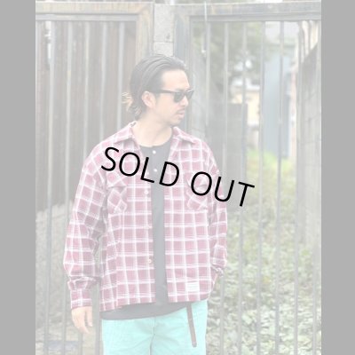 画像8: Sugar&Co  シュガーアンドコー check board shirt チェックボードシャツ バーガンディ