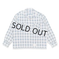 Sugar&Co  シュガーアンドコー　check board shirt チェックボードシャツ　ブルー