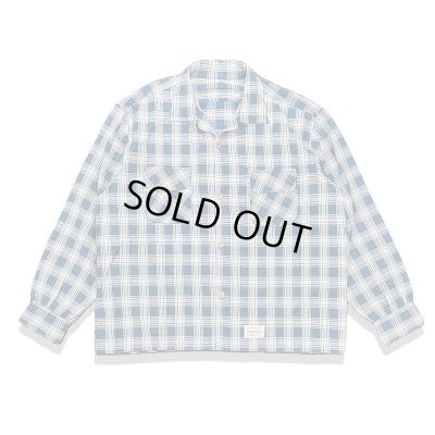 画像1: Sugar&Co  シュガーアンドコー　check board shirt チェックボードシャツ　ブルー