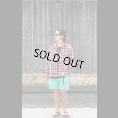 画像7: Sugar&Co  シュガーアンドコー check board shirt チェックボードシャツ バーガンディ