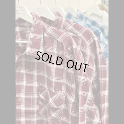 画像5: Sugar&Co  シュガーアンドコー check board shirt チェックボードシャツ バーガンディ