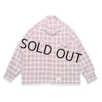 Sugar&Co  シュガーアンドコー　check board shirt チェックボードシャツ　バーガンディ