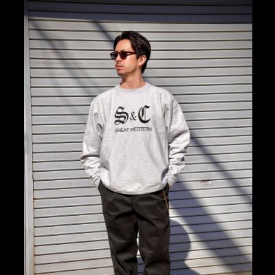 画像13: Sugar & Co.  Drop Sweat シュガーアンドカンパニー  　reverse sweat　ブラック    H.ホワイト