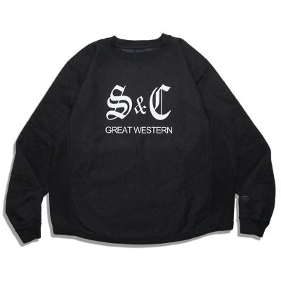 画像4: Sugar & Co.  Drop Sweat シュガーアンドカンパニー  　reverse sweat　ブラック    H.ホワイト