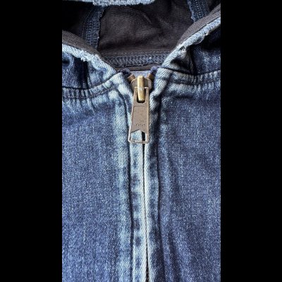 画像4: Sugar&Co   (シュガーアンドコー）Denim Windproof Hoodie  (worker's  wash)