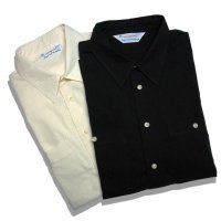 Sugar&Co   (シュガーアンドコー）cotton/silk  dress shirt     ホワイト/ブラック