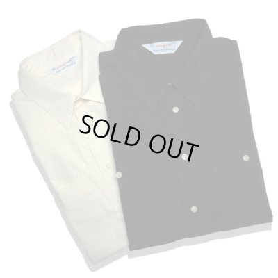 画像1: Sugar&Co   (シュガーアンドコー）cotton/silk  dress shirt     ホワイト/ブラック