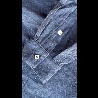 画像9: Sugar&Co   (シュガーアンドコー）cotton/silk  dress shirt     ホワイト/ブラック