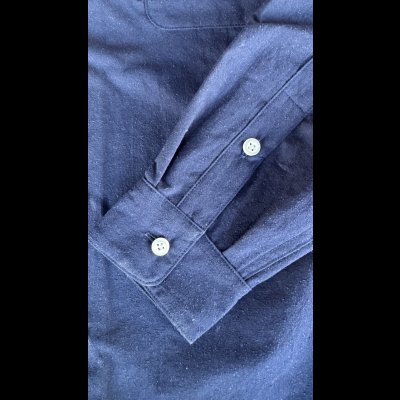 画像5: Sugar&Co   (シュガーアンドコー）cotton/silk  dress shirt     ネイビー