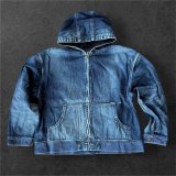 Sugar&Co   (シュガーアンドコー）Denim Windproof Hoodie  (worker's  wash)