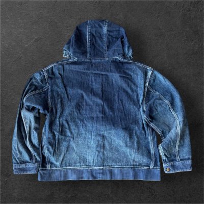 画像2: Sugar&Co   (シュガーアンドコー）Denim Windproof Hoodie  (worker's  wash)