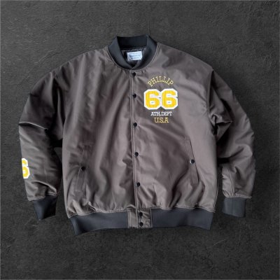 画像2: Sugar&Co   (シュガーアンドコー）Sugar varsity jacket  スタジアムジャケット 66スペシャル　　BROWN