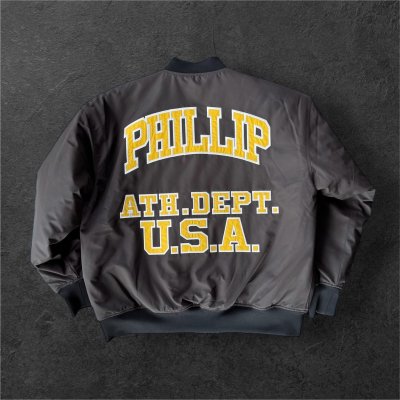 画像1: Sugar&Co   (シュガーアンドコー）Sugar varsity jacket  スタジアムジャケット 66スペシャル　　BROWN