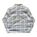 画像8: Sugar&Co   (シュガーアンドコー）BOX Shirt　BLUE/KHAKI (8)