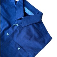 Sugar&Co   (シュガーアンドコー）cotton/silk  dress shirt     ネイビー