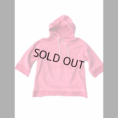 画像1: CAL O LINE CUT OFF SWEAT キャルオーライン　カットオフフードスウェット　レッド