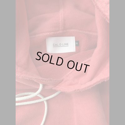 画像3: CAL O LINE CUT OFF SWEAT キャルオーライン　カットオフフードスウェット　レッド