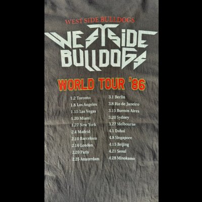画像4: WEST SIDE BULLDOGS　ウエストサイドブルドッグス　TOUR TEE　　