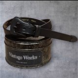 VintageWorks ヴィンテージワークス　ウエスタンベルト　ブラックバックル　　ＢＬＡＣＫ