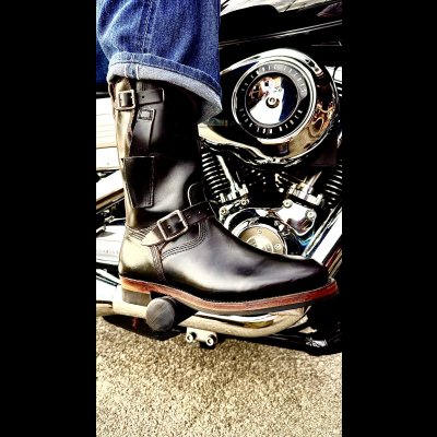 画像2: MAKERSメイカーズ phillip66 30周年記念　HORSE　ENGINEER　Black ・Burgundy　　６６別注