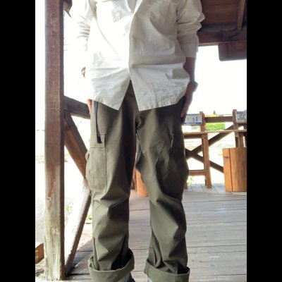 画像12: 希少！MOSSIR（モシール）マイケル　Ｍ－６５タイプコーデュラリップ６ポケットパンツ　GREENグリーン