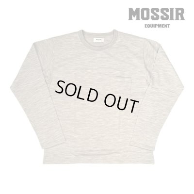 画像1: MOSSIR モシール   Den ロングスリーブポケットTEE  LIGHT GRAY