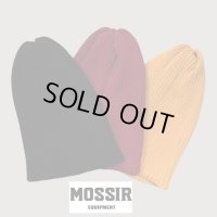 MOSSIR　モシール　　Ribsal　coolmax　リブニット帽子　Black  Burgundy  Yellow 