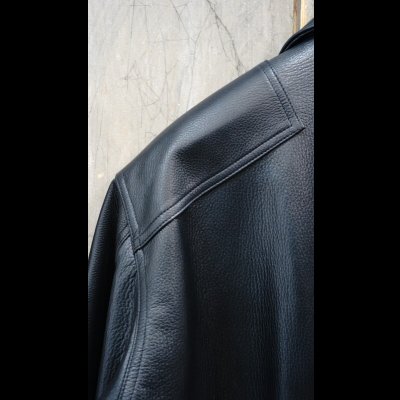 画像17: ２０２５AW　ご予約商品　FINE CREEK  MOSSIR  ALBERT　ウォッシャブルレザーレザーつなぎ　　BLACK