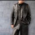 画像10: FINE CREEK  MOSSIR  GOOD MAN 　ウォッシャブルレザーシャツ　　BLACK (10)