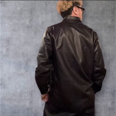 画像9: FINE CREEK  MOSSIR  GOOD MAN 　ウォッシャブルレザーシャツ　　BLACK