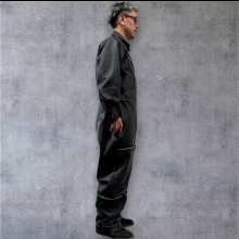 他の写真2: ２０２５AW　　FINE CREEK  MOSSIR  ALBERT　ウォッシャブルレザーレザーつなぎ　　BLACK