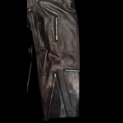 画像7: ２０２５AW　　FINE CREEK  MOSSIR  ALBERT　ウォッシャブルレザーレザーつなぎ　　BLACK