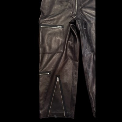 画像6: ２０２５AW　　FINE CREEK  MOSSIR  ALBERT　ウォッシャブルレザーレザーつなぎ　　BLACK
