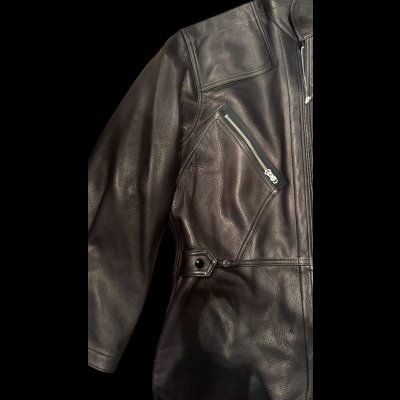 画像5: ２０２５AW　　FINE CREEK  MOSSIR  ALBERT　ウォッシャブルレザーレザーつなぎ　　BLACK