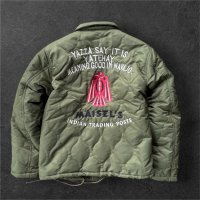 GUNZ ガンズ　ナイロンキルティングボアジャケット　GREEN