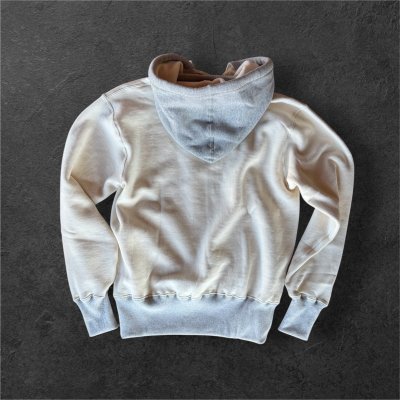 画像2: CUSHMAN(クッシュマン）BOXING　POCKET TWO TONE SWEAT PARKA  ＣＲＥＡＭ／ＭＩＸＧＲＡＹ