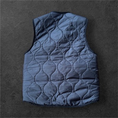 画像2: CUSHMAN　クッシュマン QUILTING&FUR　REVERSIBLE BOA VEST BLACK/BROWN