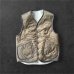 画像1: CUSHMAN　クッシュマン QUILTING&FUR　REVERSIBLE BOA VEST OLIVE/CREAM (1)
