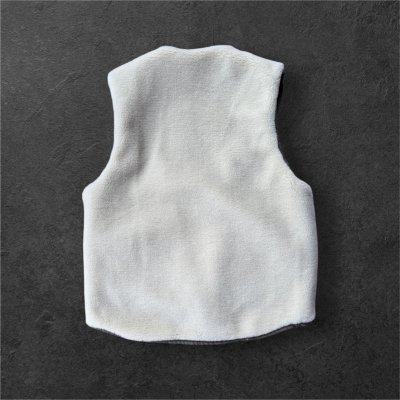 画像4: CUSHMAN　クッシュマン QUILTING&FUR　REVERSIBLE BOA VEST OLIVE/CREAM