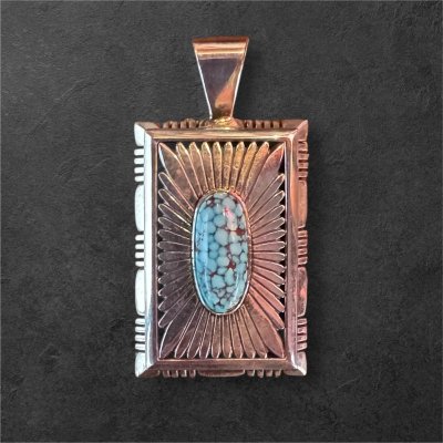 画像1: INDIANJEWELRY HOWARD NELSON  ハワード.ネルソン　サンバーストペンダントトップ