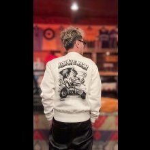 他の写真1: CUSHMAN(クッシュマン）PRINT SET IN SLEEVE　（HELLonWHEEL)スウェット WHITE