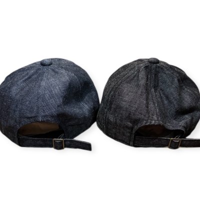 画像4: FULL COUNT フルカウント　6PANEL DENIM F BASEBALL CAP FULLパッチ　INDIGO/BLACK