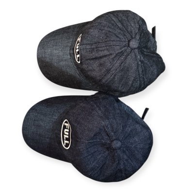 画像5: FULL COUNT フルカウント　6PANEL DENIM F BASEBALL CAP FULLパッチ　INDIGO/BLACK