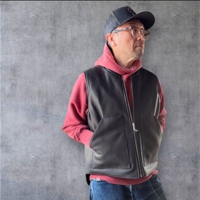 画像1: FINE CREEK  C-WORKS Cedar Deer　　鹿革　　BLACK